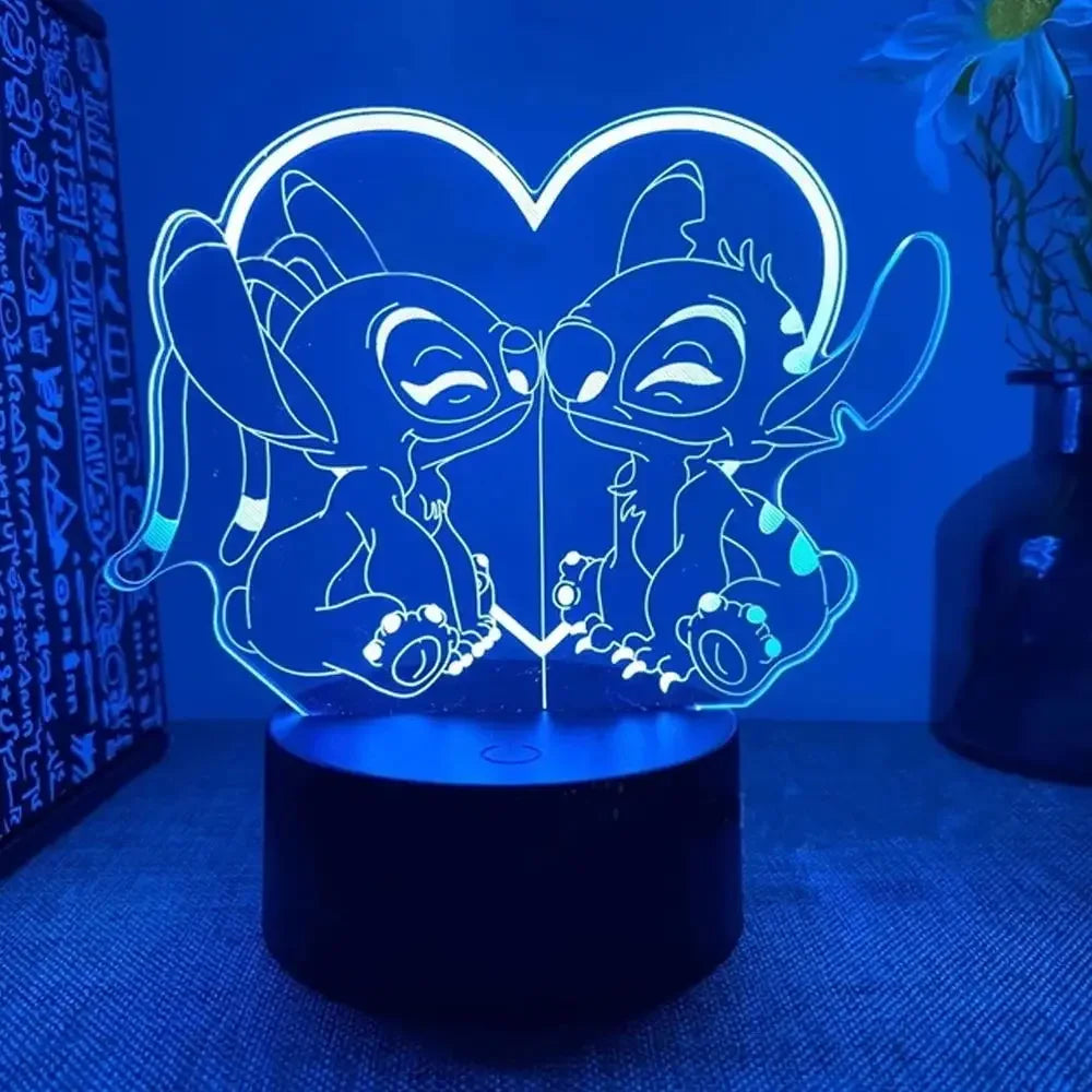 3D Illusion Stitch Night Light with Remote Control and Smart Touch