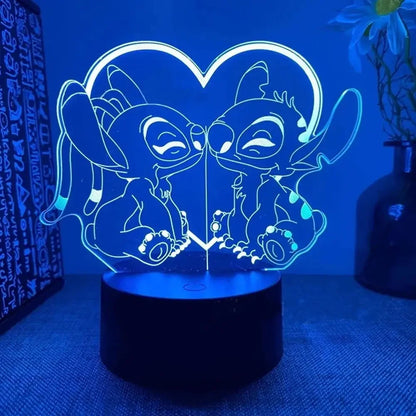 3D Illusion Stitch Night Light with Remote Control and Smart Touch